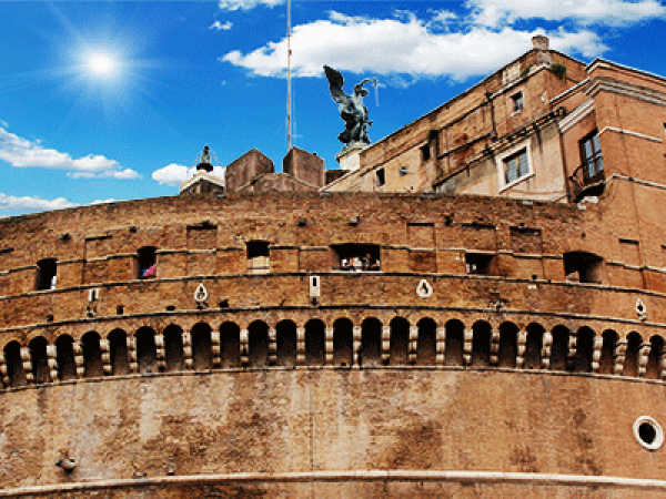 st peter basilica and saint'angelo castle       