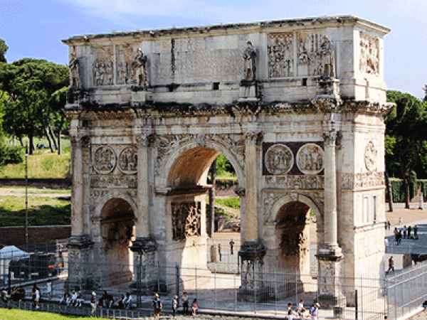     colosseum, constantine's arch, roman forum and trajan markets tour    