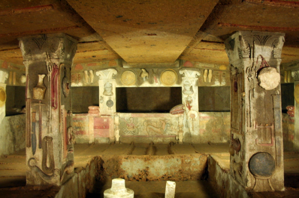 etruscan necropolis banditaccia    